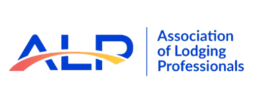 Logo of the Association of Lodging Professionals (ALP) featuring the acronym and full name in blue text.